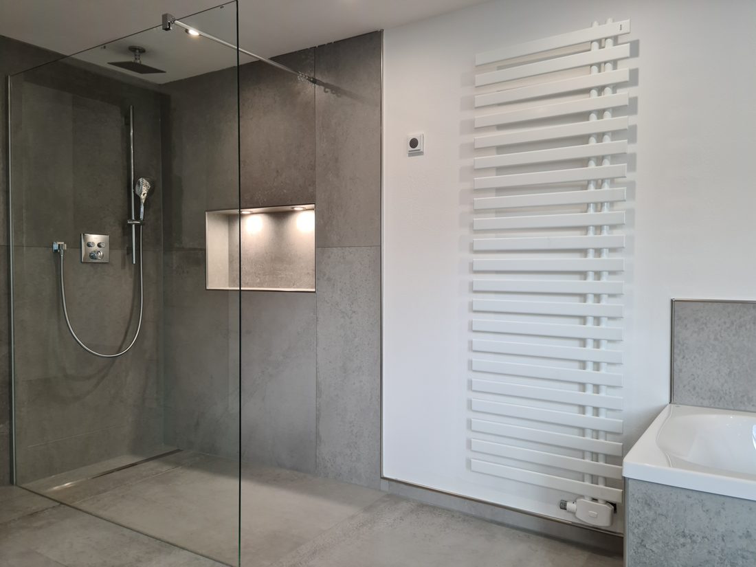 Projekt: Bad mit bodengleicher Dusche in Schalksmühle